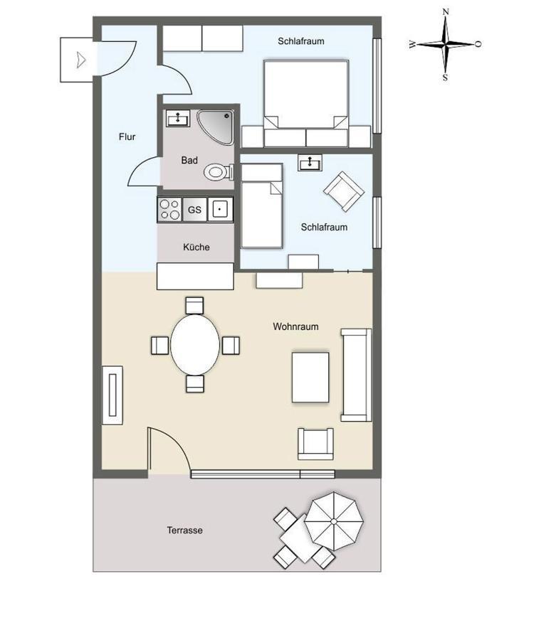 Ferienwohnung *Meeresleuchten* Wittdün Exterior foto